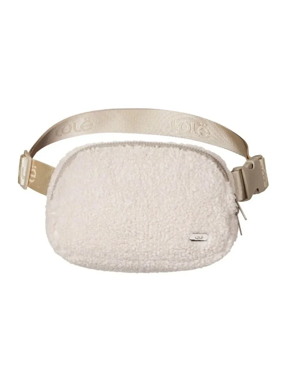 NWT Lole Fleece Belt / Fanny Pack  Women's Sherpa Cream